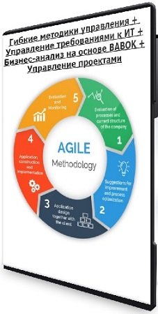 постер к Андрей Коптелов - Гибкие методики управления + Управление требованиями к ИТ + Бизнес-анализ на основе BABOK + Управление проектами (2024) PCRec